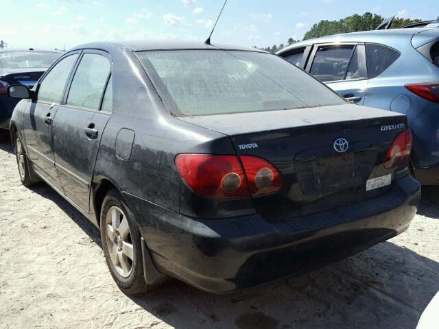 2T1BR32E85C887420 - 2005 TOYOTA COROLLA CE BLACK photo 3