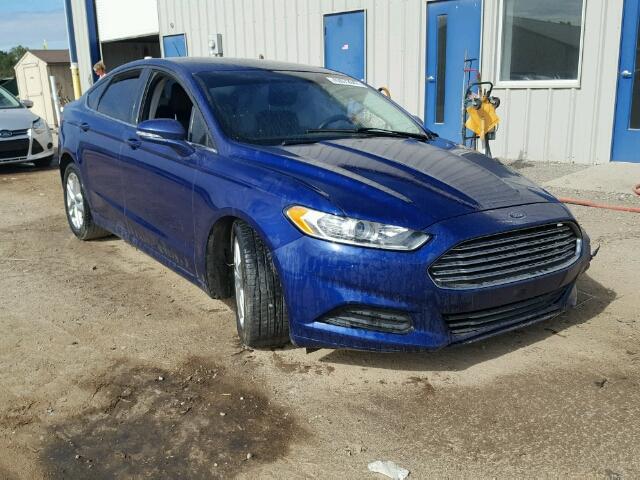 3FA6P0H73DR234040 - 2013 FORD FUSION BLUE photo 1