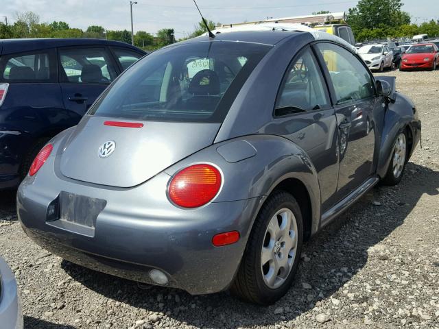 3VWCP21C22M432034 - 2002 VOLKSWAGEN NEW BEETLE 灰色 照片 4