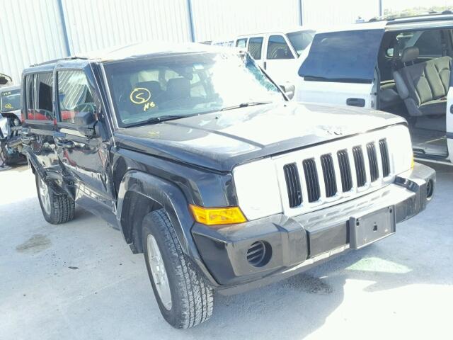 1J8HG48K87C690643 - 2007 JEEP COMMANDER BLACK photo 1