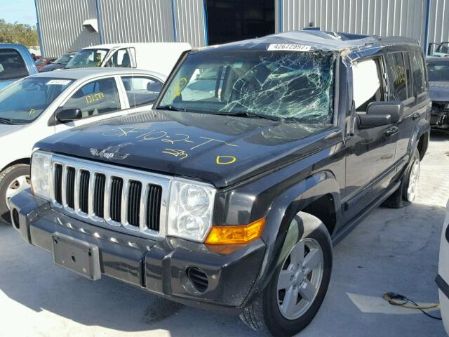 1J8HG48K87C690643 - 2007 JEEP COMMANDER BLACK photo 2