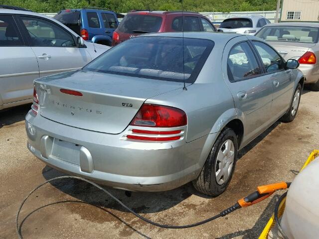 1B3EL46T05N642347 - 2005 DODGE STRATUS SX SILVER photo 4