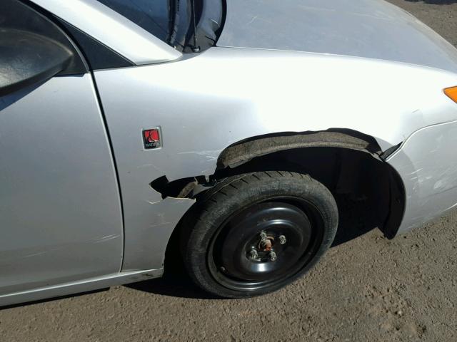 1G8AW12F53Z195825 - 2003 SATURN ION LEVEL SILVER photo 9