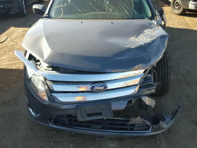 3FAHP0JG4BR330419 - 2011 FORD FUSION SEL GRAY photo 7