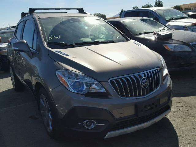 KL4CJHSB4EB752281 - 2014 BUICK ENCORE BROWN photo 1