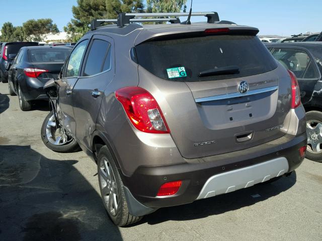 KL4CJHSB4EB752281 - 2014 BUICK ENCORE BROWN photo 3