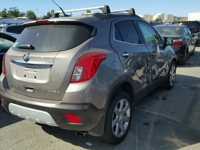 KL4CJHSB4EB752281 - 2014 BUICK ENCORE BROWN photo 4