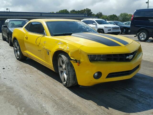 2G1FC1ED5B9130344 - 2011 CHEVROLET CAMARO LT YELLOW photo 1