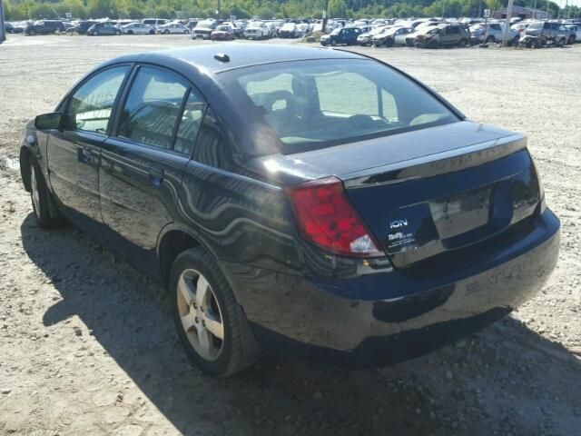 1G8AL55F57Z156993 - 2007 SATURN ION BLACK photo 3