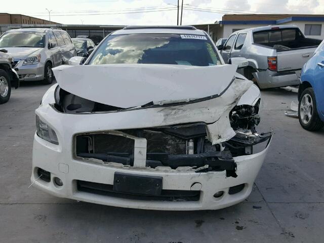 1N4AA5AP3BC863568 - 2011 NISSAN MAXIMA S WHITE photo 9