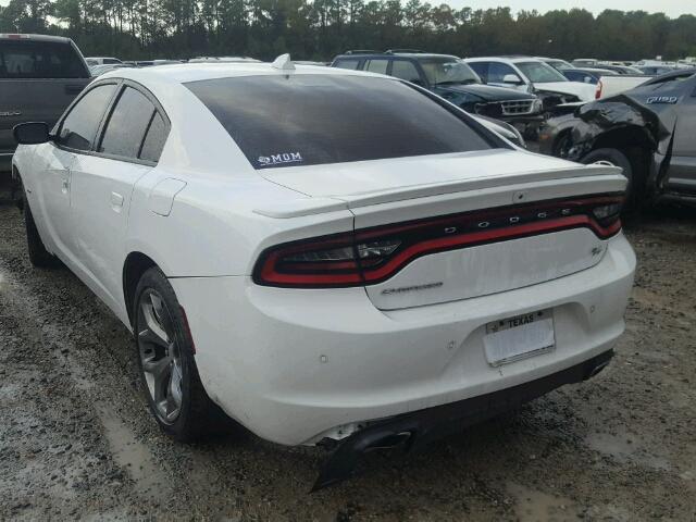 2C3CDXCT0GH118656 - 2016 DODGE CHARGER R/ WHITE photo 3