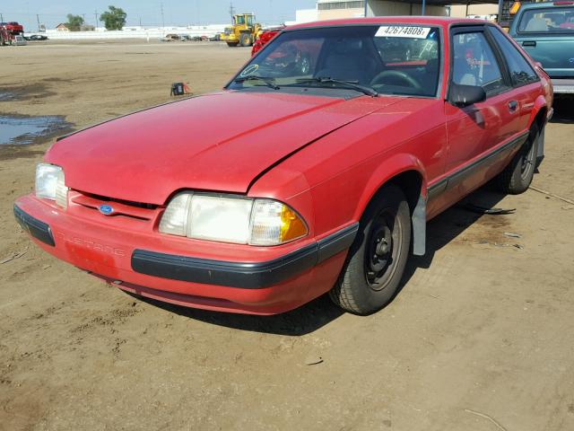 1FACP41A1LF195007 - 1990 FORD MUSTANG LX RED photo 2