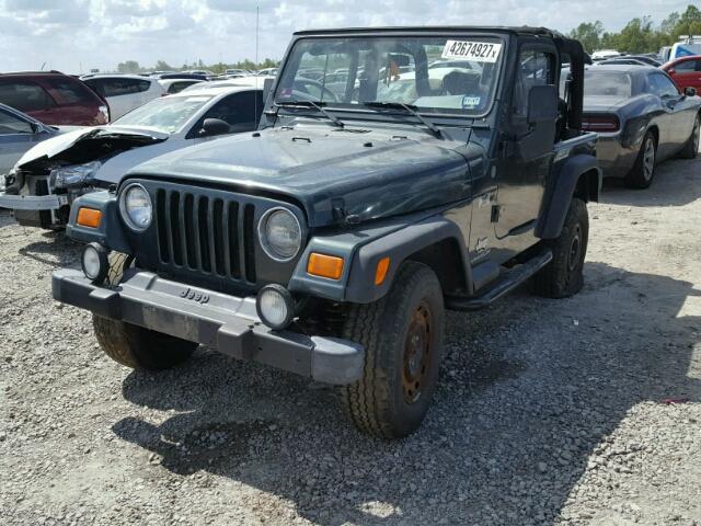 1J4FY29PXVP416824 - 1997 JEEP WRANGLER / GREEN photo 2