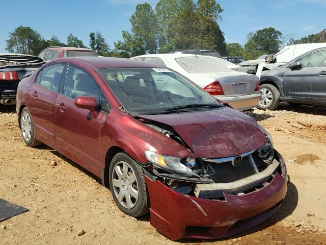 2HGFA1F57AH570026 - 2010 HONDA CIVIC LX RED photo 1