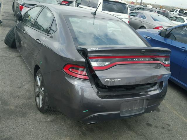 1C3CDFEBXED879087 - 2014 DODGE DART 灰色 照片 3