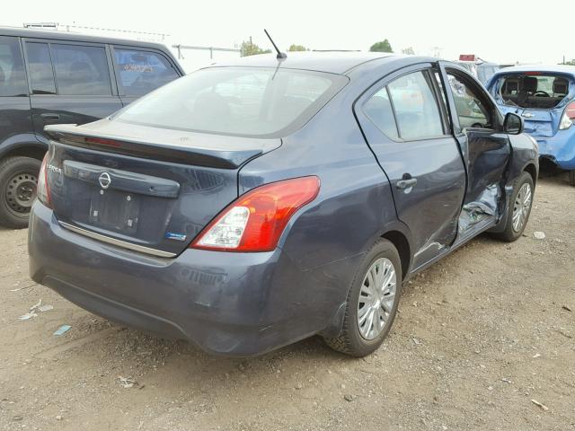 3N1CN7AP6FL804854 - 2015 NISSAN VERSA GRAY photo 4