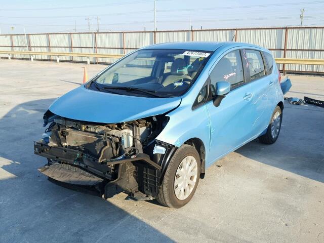 3N1CE2CP5FL356557 - 2015 NISSAN VERSA NOTE BLUE photo 2