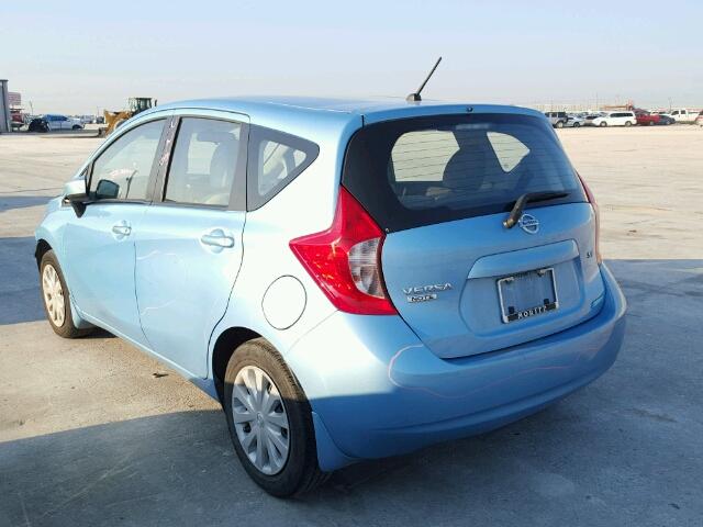 3N1CE2CP5FL356557 - 2015 NISSAN VERSA NOTE BLUE photo 3