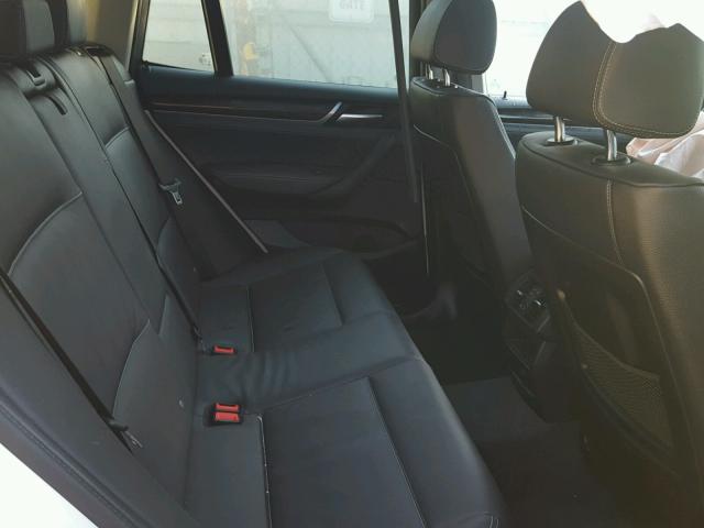 5UXWX9C59F0D52778 - 2015 BMW X3 WHITE photo 6