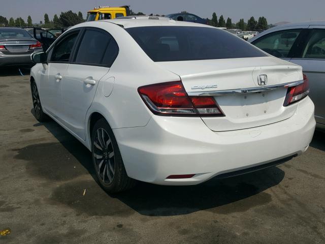 19XFB2F91EE263411 - 2014 HONDA CIVIC EXL WHITE photo 3