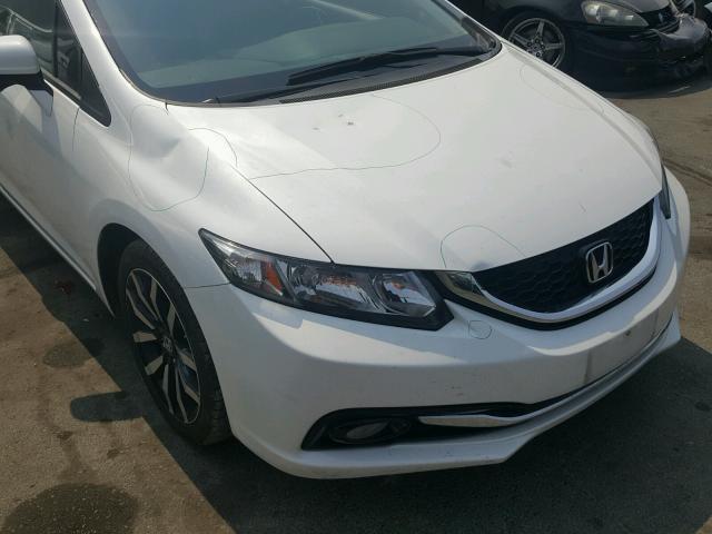 19XFB2F91EE263411 - 2014 HONDA CIVIC EXL WHITE photo 9