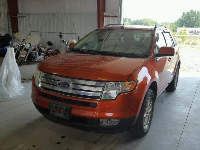 2FMDK48C27BA66538 - 2007 FORD EDGE SEL ORANGE photo 2