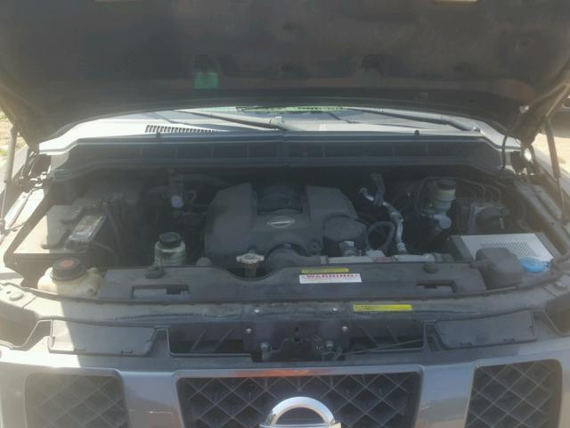 5N1AA08B34N712143 - 2004 NISSAN ARMADA SE GRAY photo 7