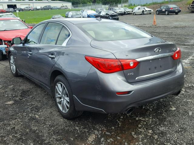 JN1EV7AR4GM344742 - 2016 INFINITI Q50 PREMIU GRAY photo 3