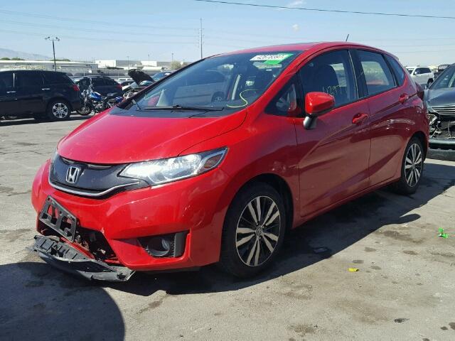 JHMGK5H77GX034413 - 2016 HONDA FIT EX RED photo 2