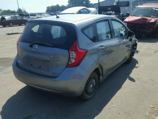 3N1CE2CP6FL424977 - 2015 NISSAN VERSA NOTE GRAY photo 4