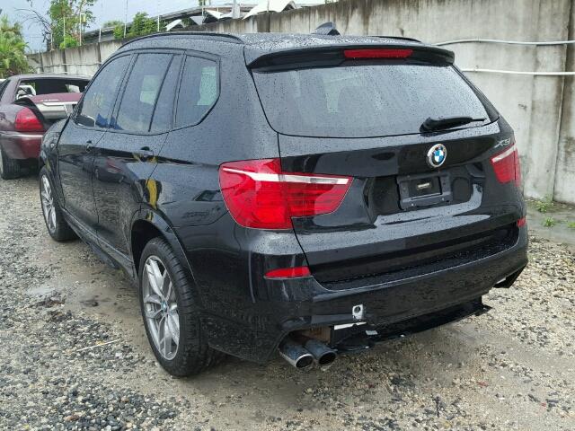 5UXWX7C55H0U42384 - 2017 BMW X3 XDRIVE3 BLACK photo 3