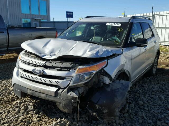 1FM5K8D85FGA10985 - 2015 FORD EXPLORER X SILVER photo 2