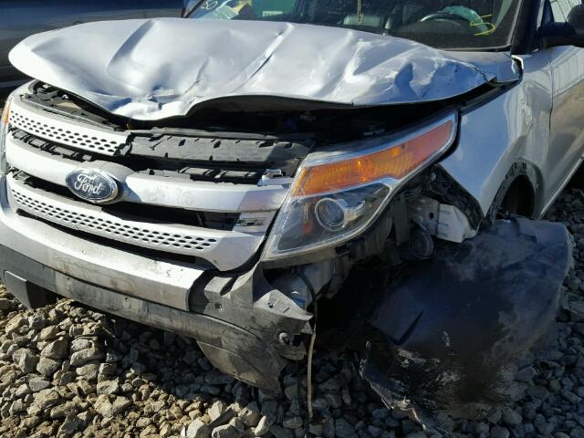 1FM5K8D85FGA10985 - 2015 FORD EXPLORER X SILVER photo 9