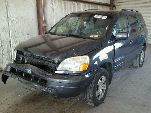 5FNYF18495B004362 - 2005 HONDA PILOT EX GRAY photo 2