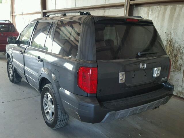 5FNYF18495B004362 - 2005 HONDA PILOT EX GRAY photo 3