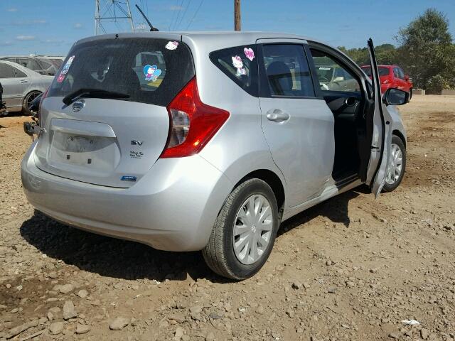 3N1CE2CP3FL373230 - 2015 NISSAN VERSA NOTE SILVER photo 4