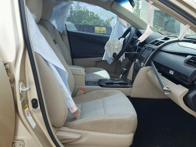 4T1BF1FK6CU043997 - 2012 TOYOTA CAMRY BASE GOLD photo 5