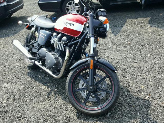 SMT900K18FT699738 - 2015 TRIUMPH MOTORCYCLE BONNEVILLE RED photo 1