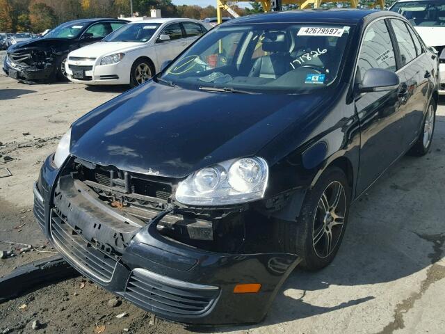 3VWRZ71K08M041577 - 2008 VOLKSWAGEN JETTA SE BLACK photo 2