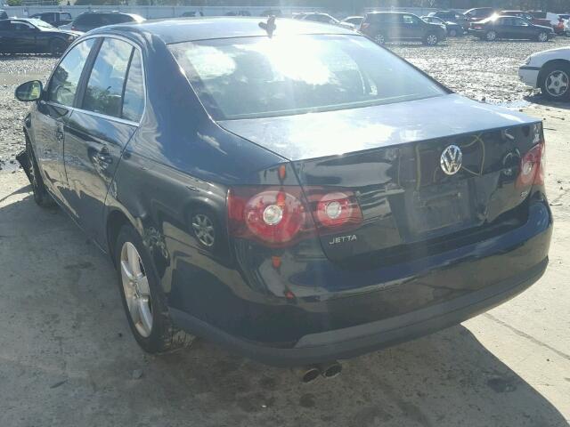 3VWRZ71K08M041577 - 2008 VOLKSWAGEN JETTA SE BLACK photo 3