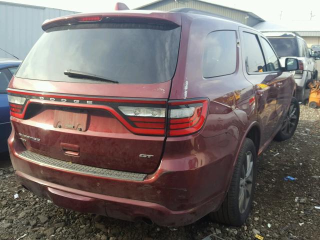 1C4RDJDG7HC719362 - 2017 DODGE DURANGO GT RED photo 4