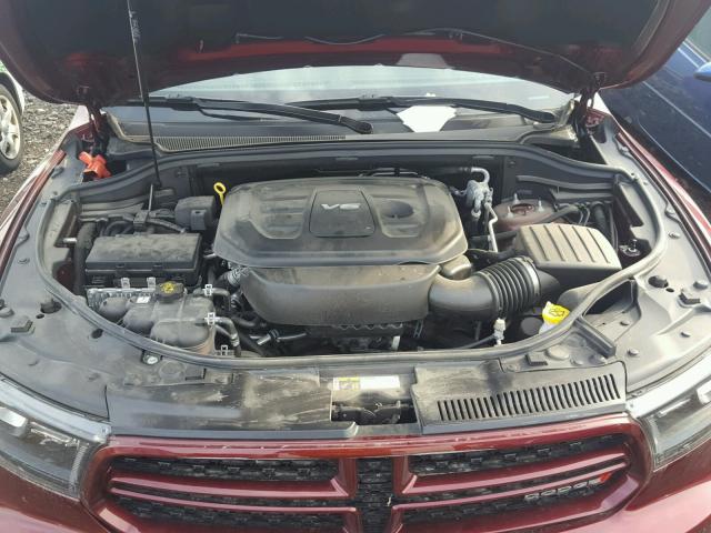 1C4RDJDG7HC719362 - 2017 DODGE DURANGO GT RED photo 7