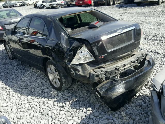 3FAHP08107R112647 - 2007 FORD FUSION BLACK photo 3