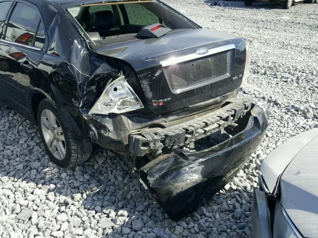 3FAHP08107R112647 - 2007 FORD FUSION BLACK photo 9