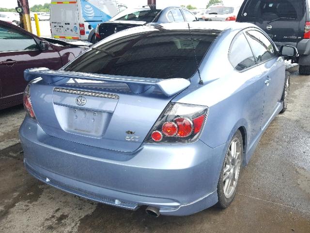 JTKDE167880247834 - 2008 TOYOTA SCION TC BLUE photo 4