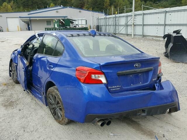 JF1VA1B65H9808335 - 2017 SUBARU WRX BLUE photo 3