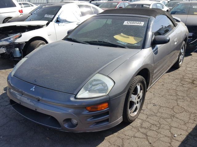 4A3AE45G14E130037 - 2004 MITSUBISHI ECLIPSE SP GRAY photo 2