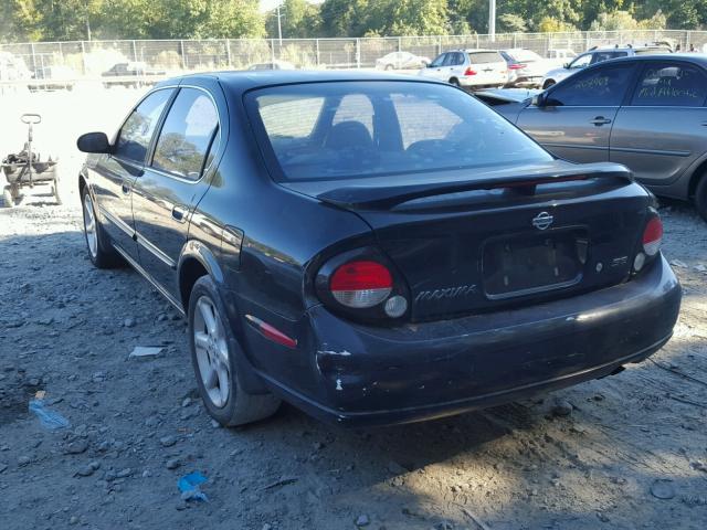 JN1CA31A4YT003385 - 2000 NISSAN MAXIMA BLACK photo 3