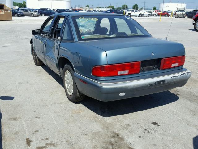 2G4WB52MXT1420886 - 1996 BUICK REGAL CUST BLUE photo 3