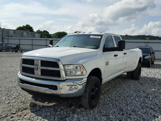 3C63DRGL0CG344179 - 2012 DODGE RAM 3500 S WHITE photo 2